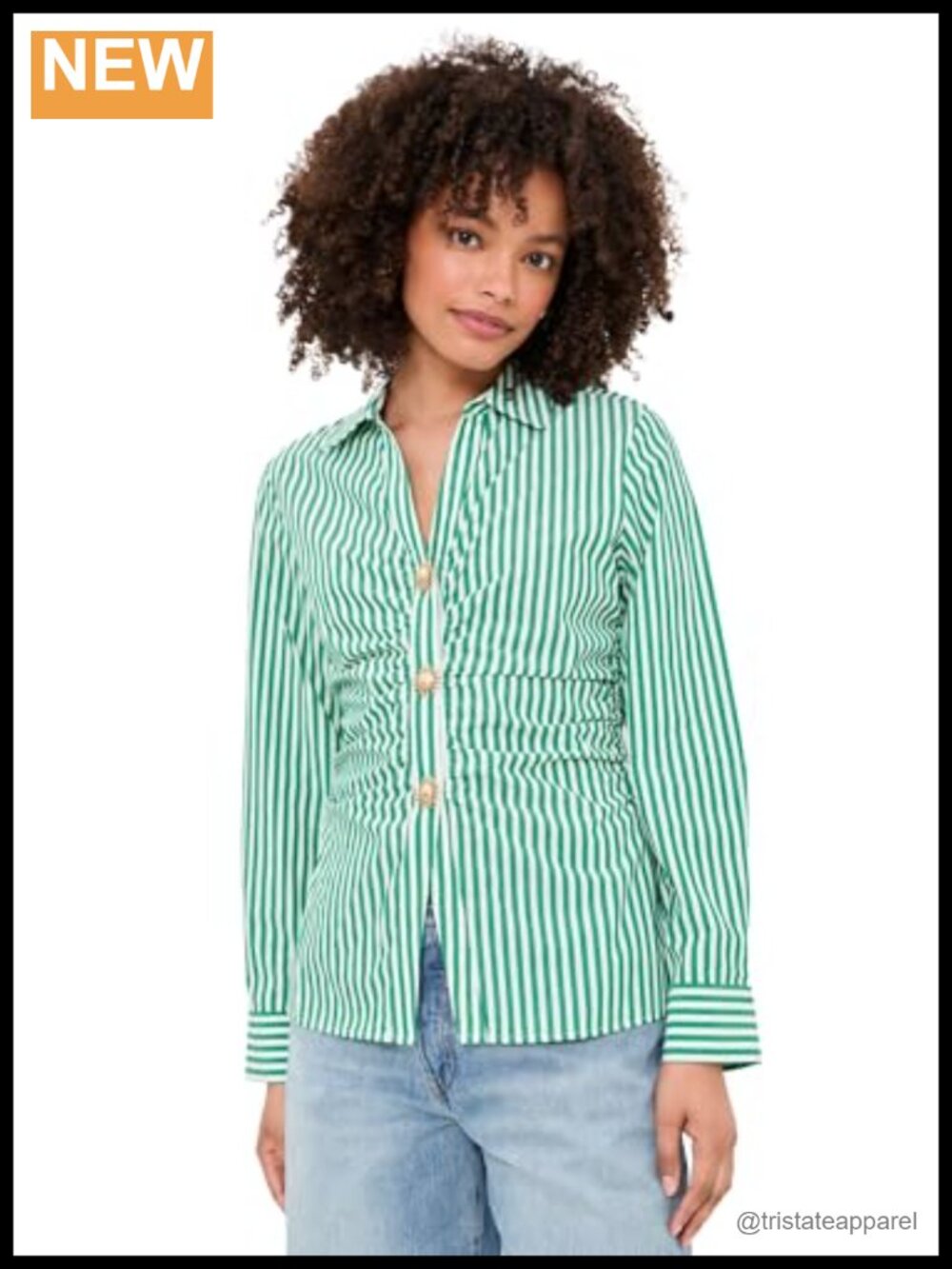 Rails Carayln Cotton Poplin Button-Down Shirt with Sun Buttons